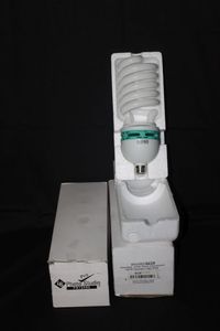 lot 90 image: Two Studio Pro Standard 105W Photo Fluorescent Spiral Daylight light bulbs PB12585