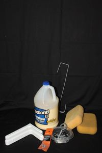 lot 97 image: Wood glue sponges Brackets and more