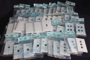 lot 116 image: Large Amount of Surface Mount Wall Plates as shown
