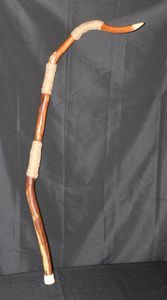 lot 131 image: Hand made walking stick by local artist
