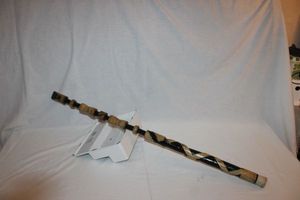 lot 212 image: Hand carved and Painted walking stick by local artist