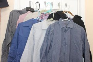 lot 245 image: Mens Large Button-Down Shirts