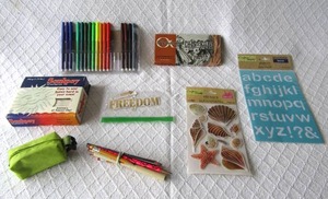 lot 504 image: Assorted art supplies, Sculpey clay, Alpha-color char-kole sticks and more as shown