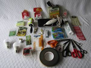 lot 518 image: Assorted household hardware, tools and supplies as shown