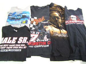 lot 606 image: NASCAR Dale Earnhardt T-shirts as shown (5 total)
