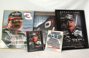 lot 619 image: NASCAR Dale Earnhardt framed prints (5 total)