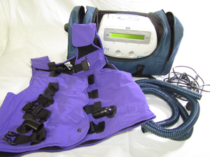 lot 533 image: Hill-Rom The Vest model 105 medical airway clearance vest system (Powers on)