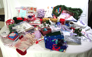 lot 653 image: Assorted Christmas decor, ornaments, and more, generous quantity