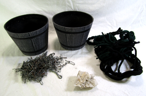 lot 684 image: Hanging planters plus as shown