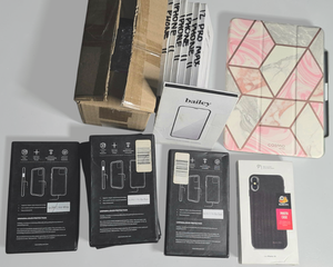 lot 13 image: Large Mobile Accessory Lot  25 Screen Protectors, Phone Cases & Tablet Case
