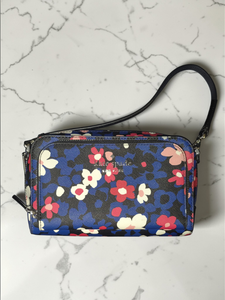 Kate Spade New York Staci Bouquet Floral Crossbody Bag – Double Zip – NWOT