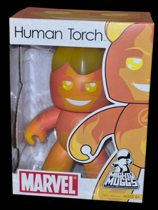 lot 56 image: Mighty Muggs Human Torch Marvel Figure