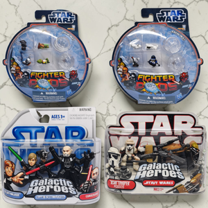 lot 78 image: Star Wars Fighter Pods & Galactic Heroes Mini Figure Lot  Hasbro  Multiple Sets