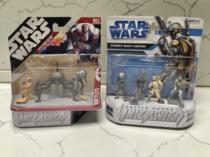 lot 46 image: Star Wars Battle Packs Unleashed Lot (2)  Vaders Bounty Hunters & Battles Set