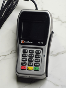 lot 87 image: First Data FD-40 Credit Card Terminal POS Machine  Untested  As Is