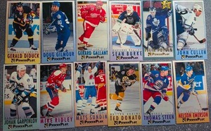 lot 110 image: Fleer Ultra Power Play Insert Lot (12 Cards)  Mats Sundin, Gilmour  More