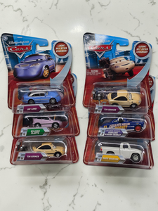 lot 113 image: Disney Pixar Cars Diecast Lot (6)  Jay Limo, Vilmar Flattz, Tim Rimmer, Hudson Hornet, Duff Wrecks  Look Eyes Change  New