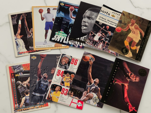 lot 112 image: Shaquille ONeal Card Lot (11 Cards)  NBA HOF Legend, LakersMagic Era Mix