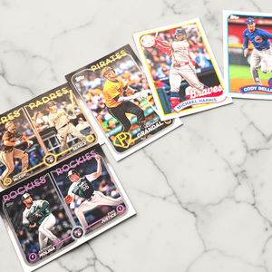 lot 116 image: MLB Baseball Card Lot (5)  Topps RC & Stars  Michael Harris II, Bellinger, Rookies & Prospects
