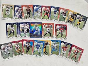lot 124 image: 2020 Panini Playoff NFL Card Lot (22 Cards)  Dak Prescott Insert, Tom Brady, Joe Burrow, Russell Wilson  Stars &amp Veterans