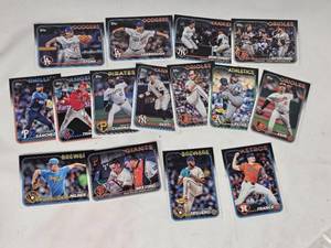 lot 122 image: 2023 Topps Update Baseball Card Lot (15 Cards)  Dodgers, Yankees, Orioles, Astros  Rookies & Inserts