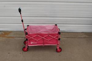 lot 11 image: Sekey collapsible folding utility wagon in pink