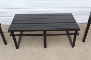 Coffee and Side Table with tempered glass