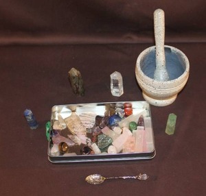 lot 35 image: collection of natural crystal  and more see pictures