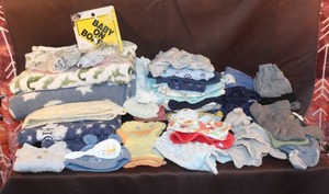 lot 41 image: 0-6 month boy clothes and accessories see pictures