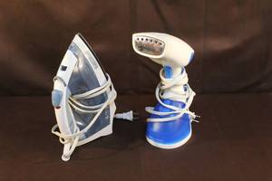 lot 51 image: Handheld Garment Steamer  and  BLACKDECKER Easy Steam Compact Iron