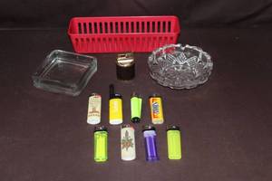 lot 66 image: Ashtrays and lighters