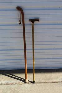 lot 75 image: walking stickscanes
