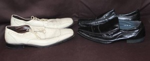 lot 98 image: Size 13 Stacy adams dress shoes and size 13 Alberto Fellini dress shoes