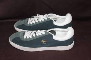 lot 99 image: Size 11 us mens Lacoste Baseshot suede sneakers