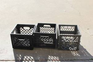 lot 194 image: 3 milk crates