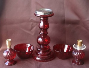lot 216 image: vintage Avon candlestick cologne bottles are highly sought-after collectibles. With cologne in them and much more see pictures