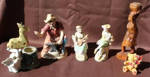 lot 235 image: Mixed figurines see pictures for details
