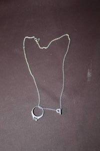 lot 278 image: 925 necklace ring and P pendant all tested for silver