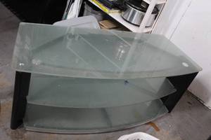 lot 300 image: Entertainment table with tempered glass very heavy