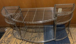 lot 279 image: Metal tv stand