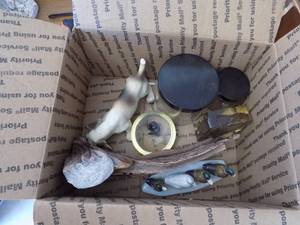 lot 48 image: eagle fine sculpture, beetle, duck dcor and more
