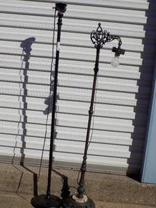 lot 85 image: qty 2 floor lamps no shades