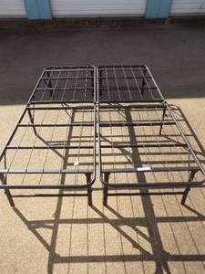 lot 86 image: full size foldable bed frame