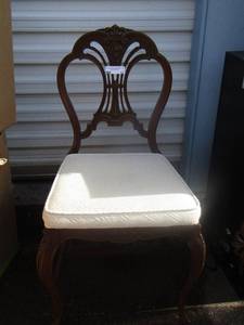 lot 12 image: padded kitchen chair