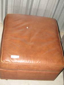lot 23 image: padded ottoman