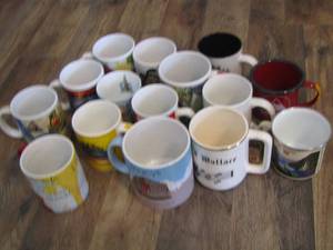 lot 156 image: large lot of various coffee cups