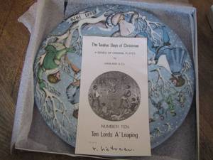 lot 157 image: Havilland dcor plate   THE TWELVE DAYS OF CHRISTMAS