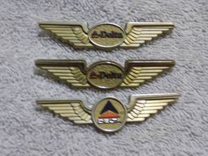 lot 55 image: 3 DELTA WINGS PINS