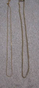 lot 284 image: 2 GOLD CHAINS