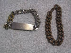 lot 290 image: CHAIN BRACELET & ID BRACELET